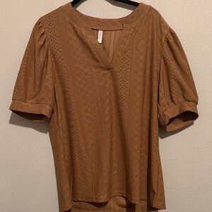 Elegant Brown Women's Top